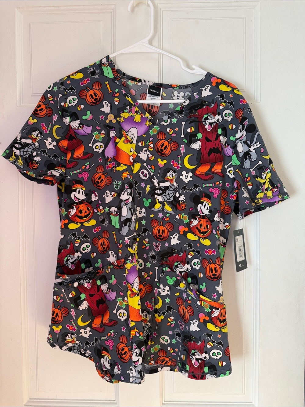 Disney Halloween Scrub Top